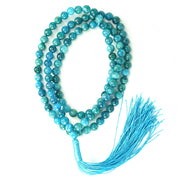 Blue Apatite Japamala: Removes Loneliness - Love Rocks